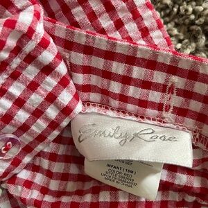 Emily Rose Red Checkered Watermelon Dress